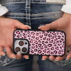 Black Pink Leopard iPhone Case