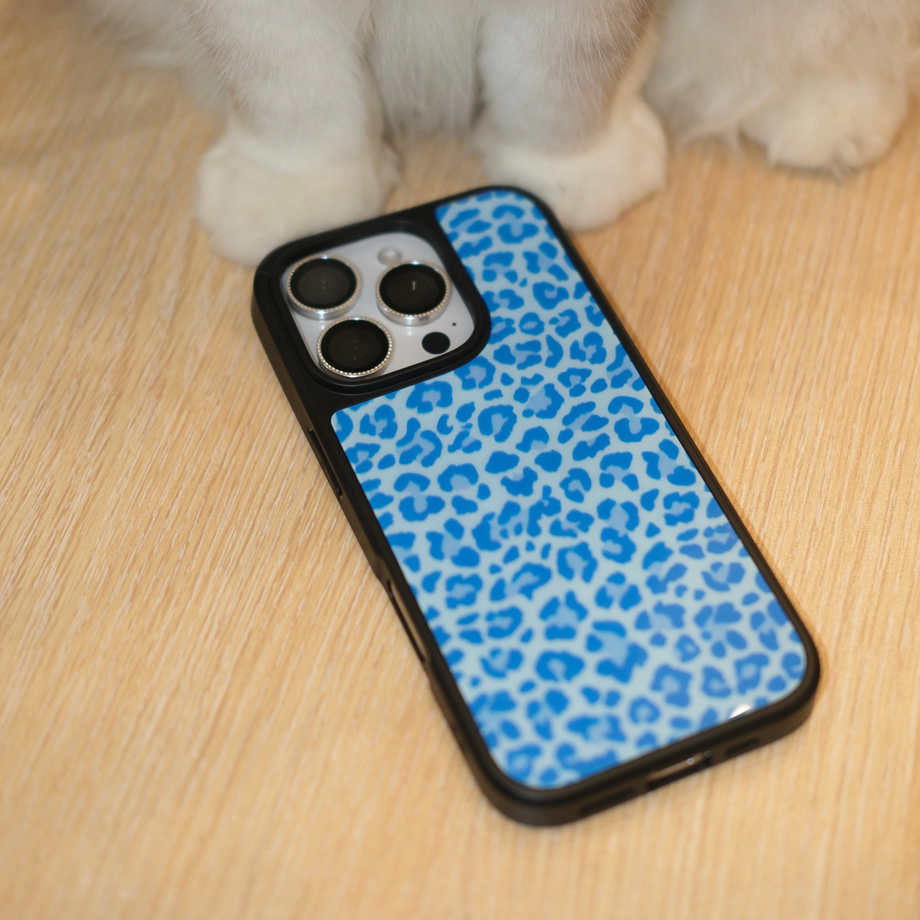 Blue Leopard iPhone Case