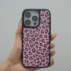 Black Pink Leopard iPhone Case