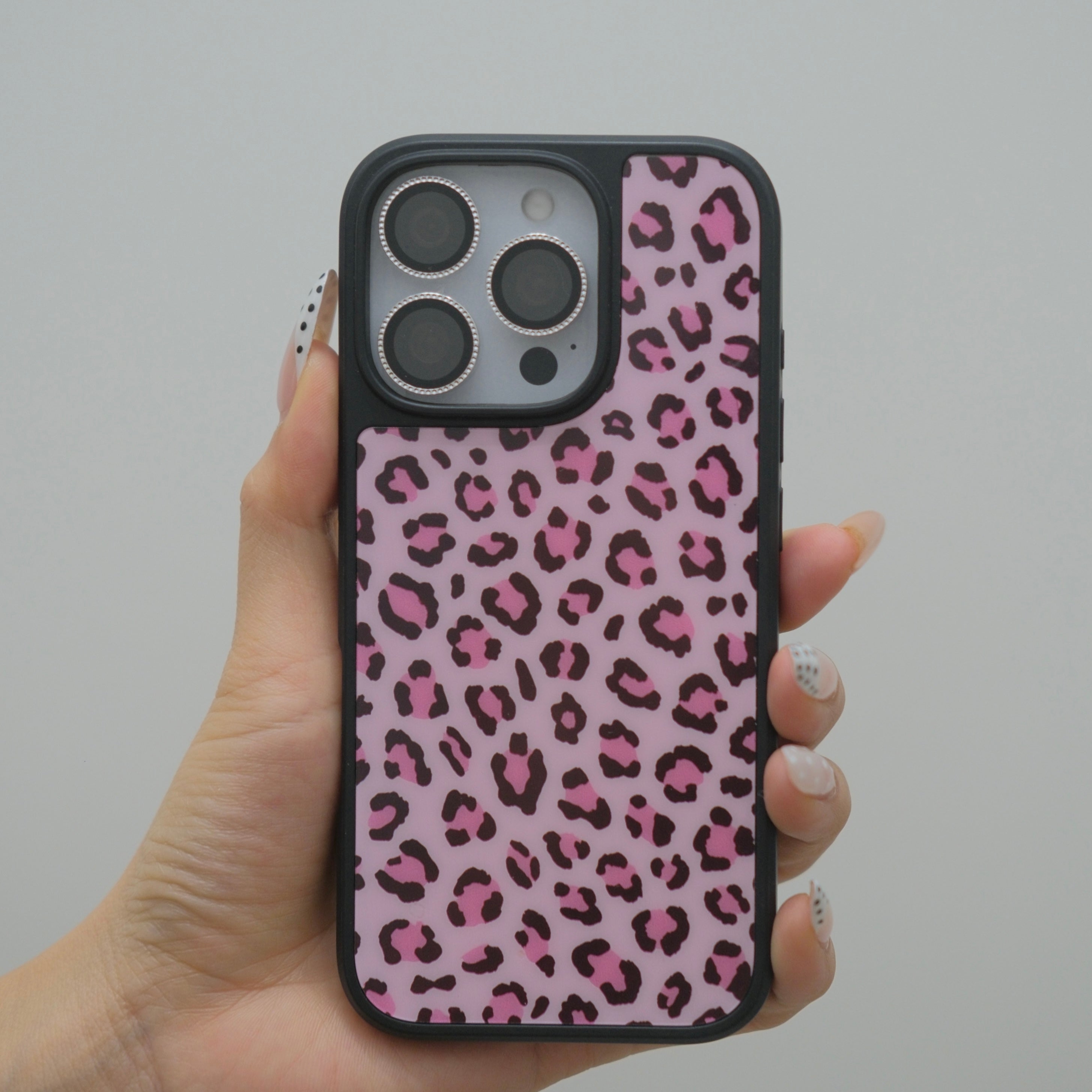 Black Pink Leopard iPhone Case