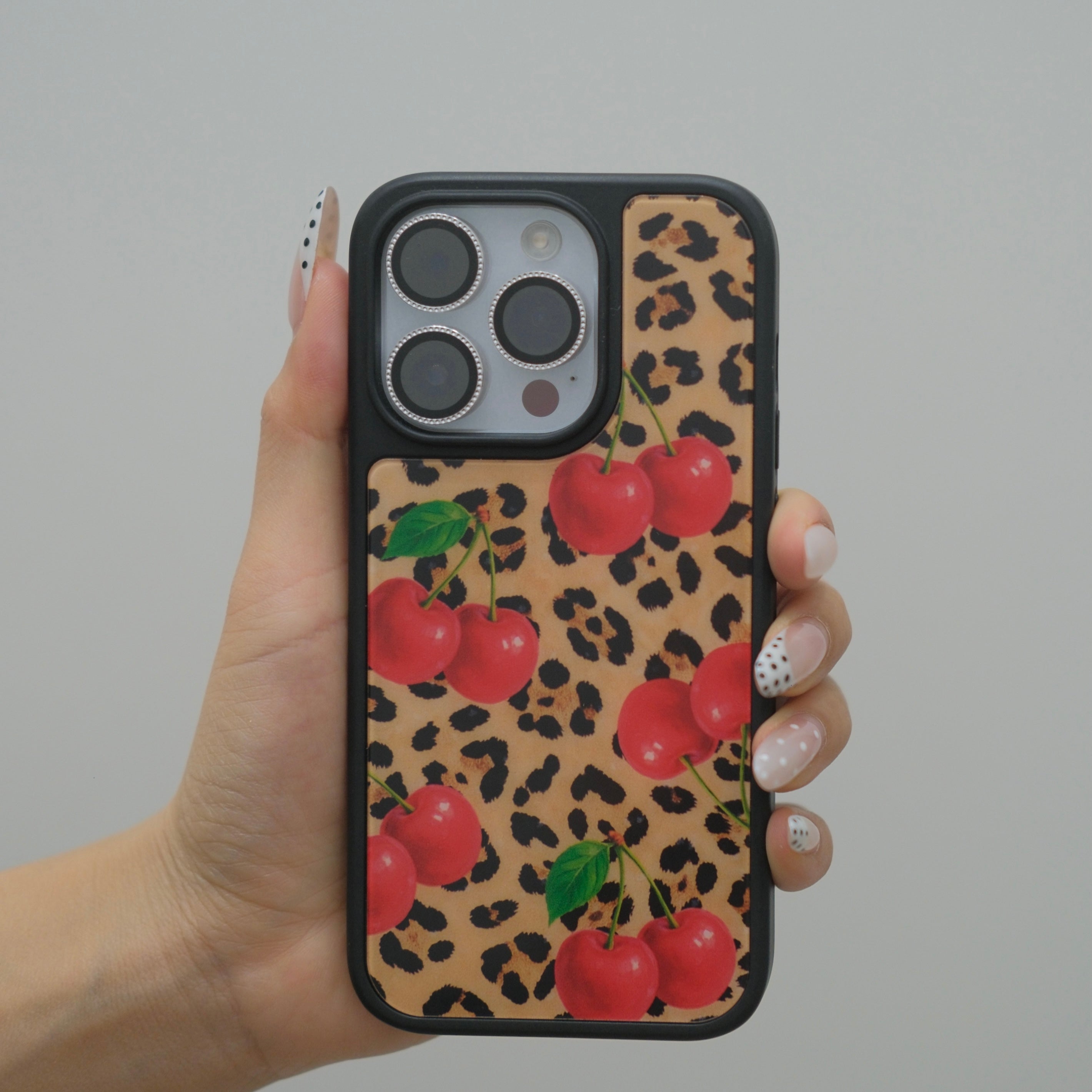 Wild Leopard Cherry iPhone Case