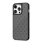 Graphite Gray Polka Dot iPhone Case