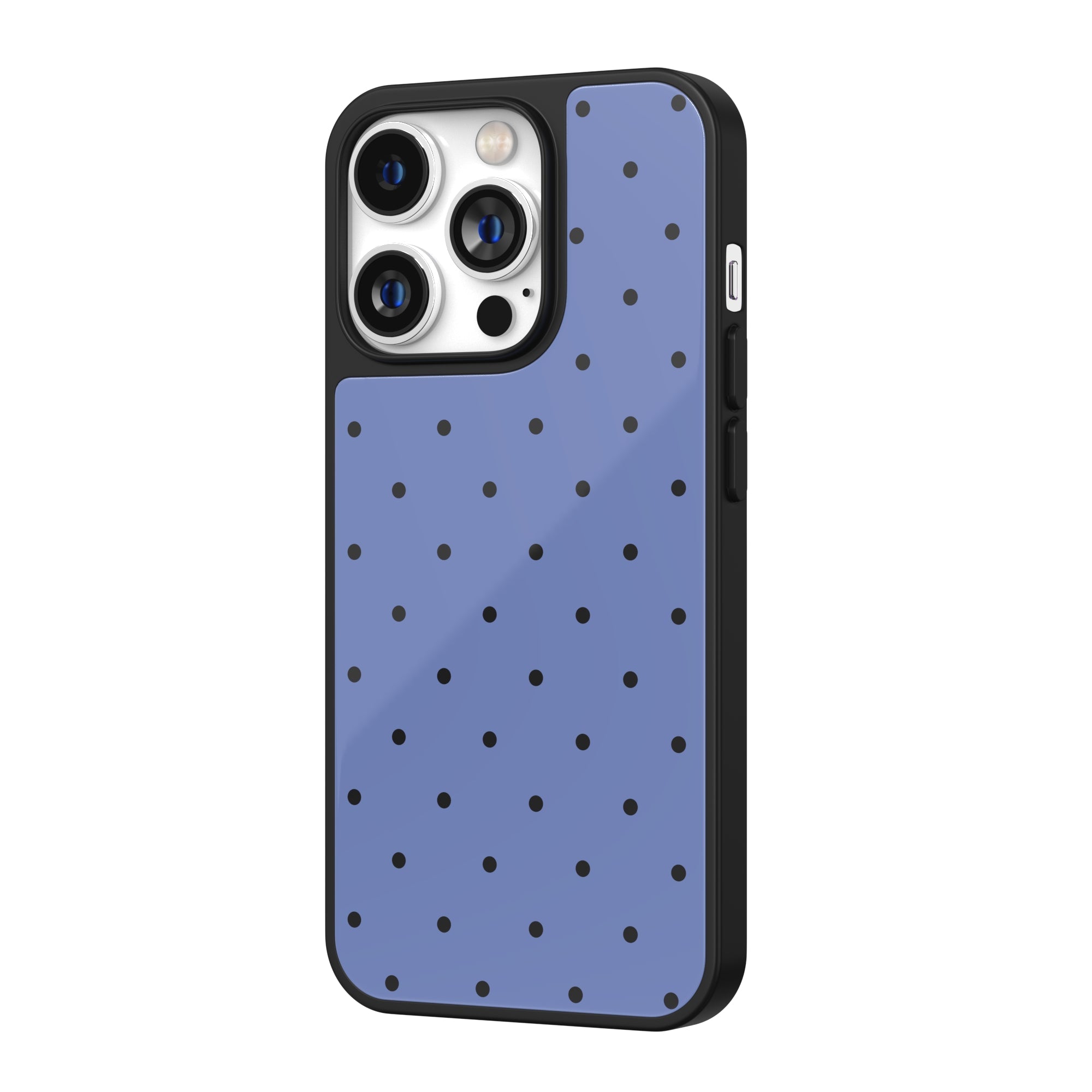 Periwinkle Polka Dot iPhone Case