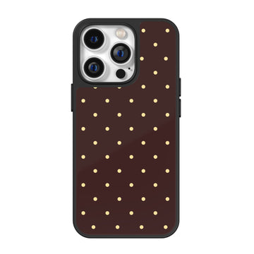 Cocoa Custard Polka Dot iPhone Case