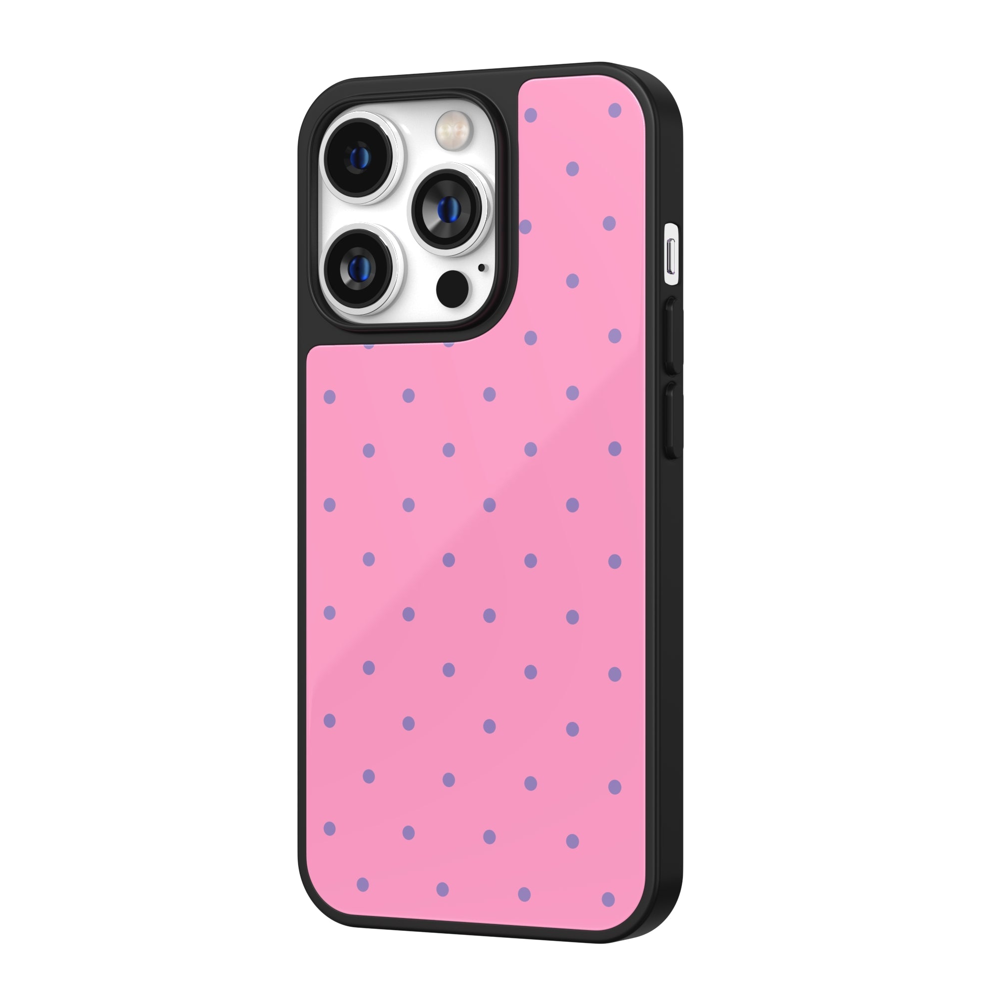 Candy Pink Polka Dot iPhone Case