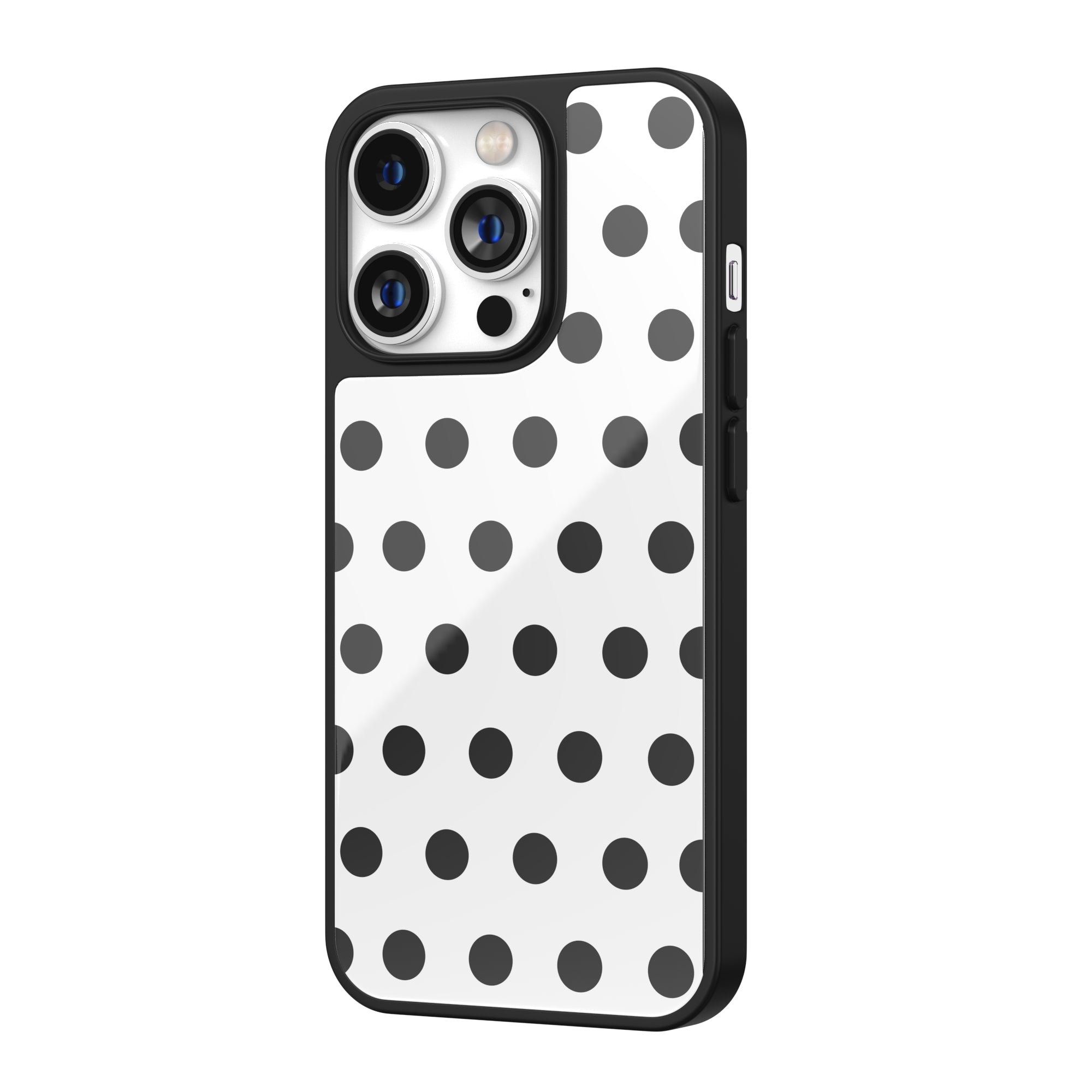 White Polka Dot iPhone Case
