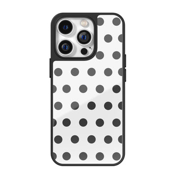 White Polka Dot iPhone Case