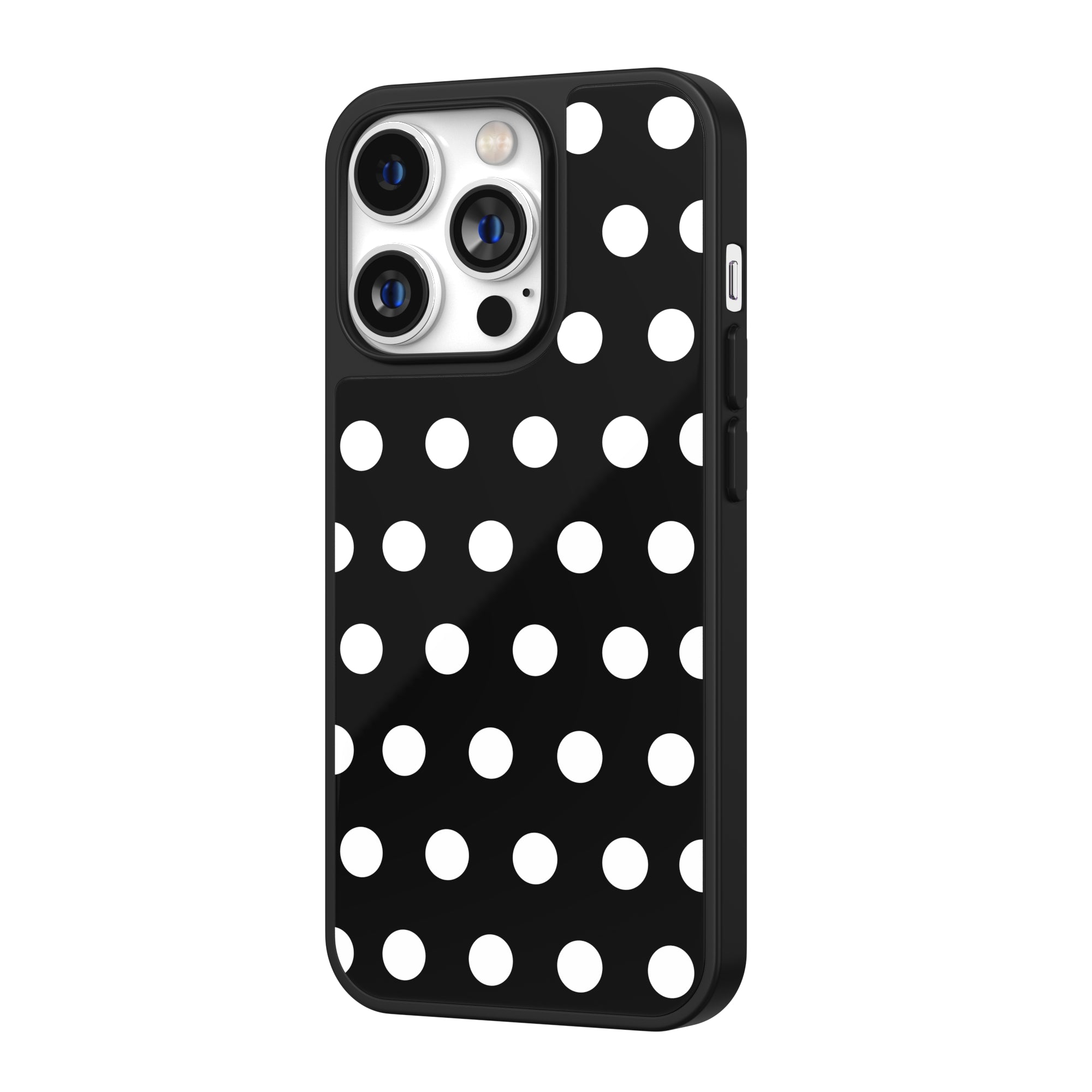 Classic Black & White Polka Dot  iPhone Case