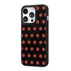 Brick Red Polka Dot iPhone Case