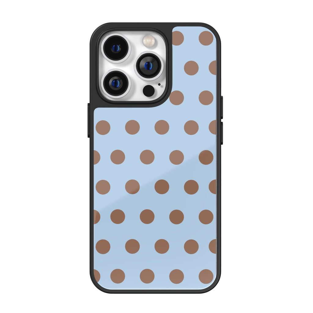 Sky & Cocoa Polka Dot iPhone Case