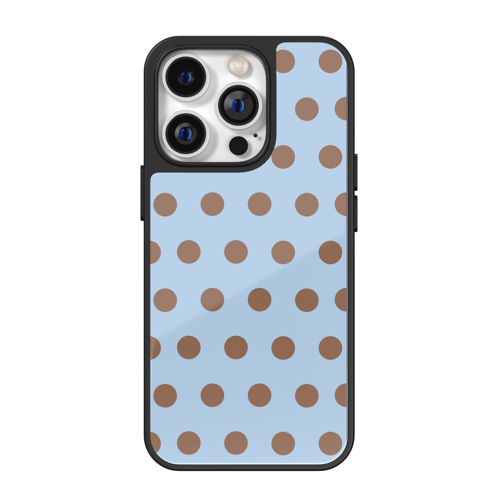 Sky & Cocoa Polka Dot iPhone Case