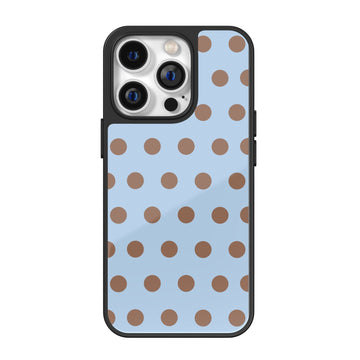 Sky & Cocoa Polka Dot iPhone Case