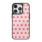 Rosy Tangerine Polka Dot iPhone Case
