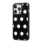 Classic Black & White Polka Dot iPhone Case