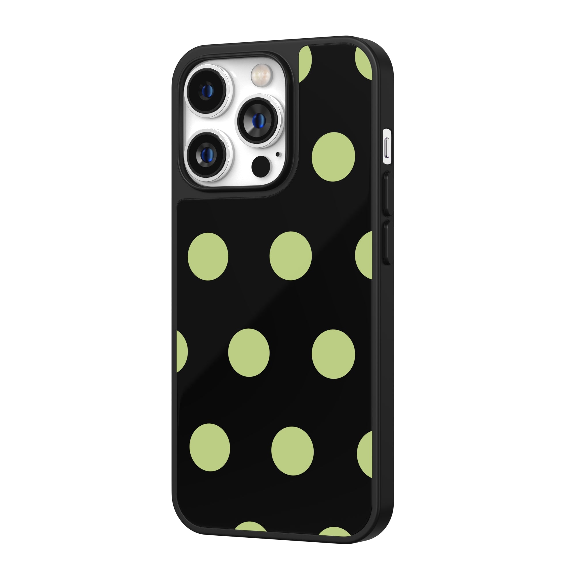 Black Olive Polka Dot iPhone Case