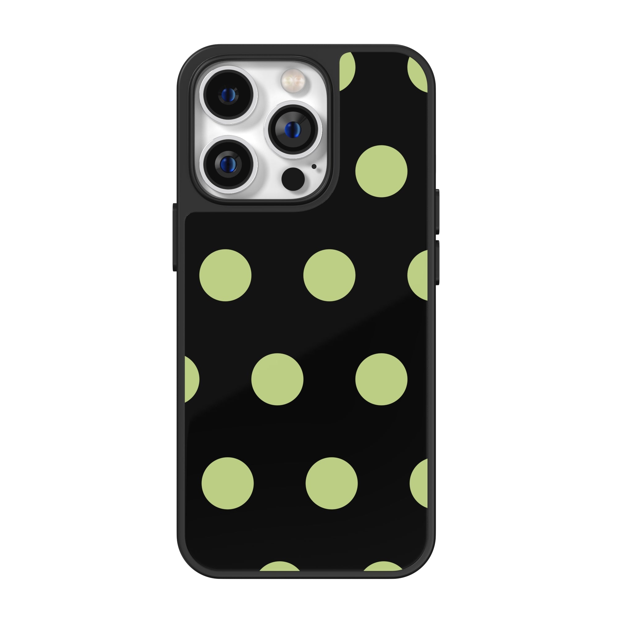 Black Olive Polka Dot iPhone Case
