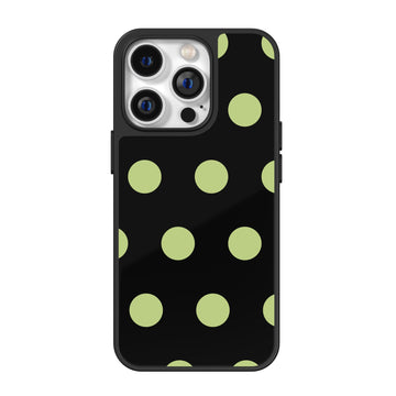 Black Olive Polka Dot iPhone Case