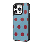 Midnight Cherry Dots iPhone Case