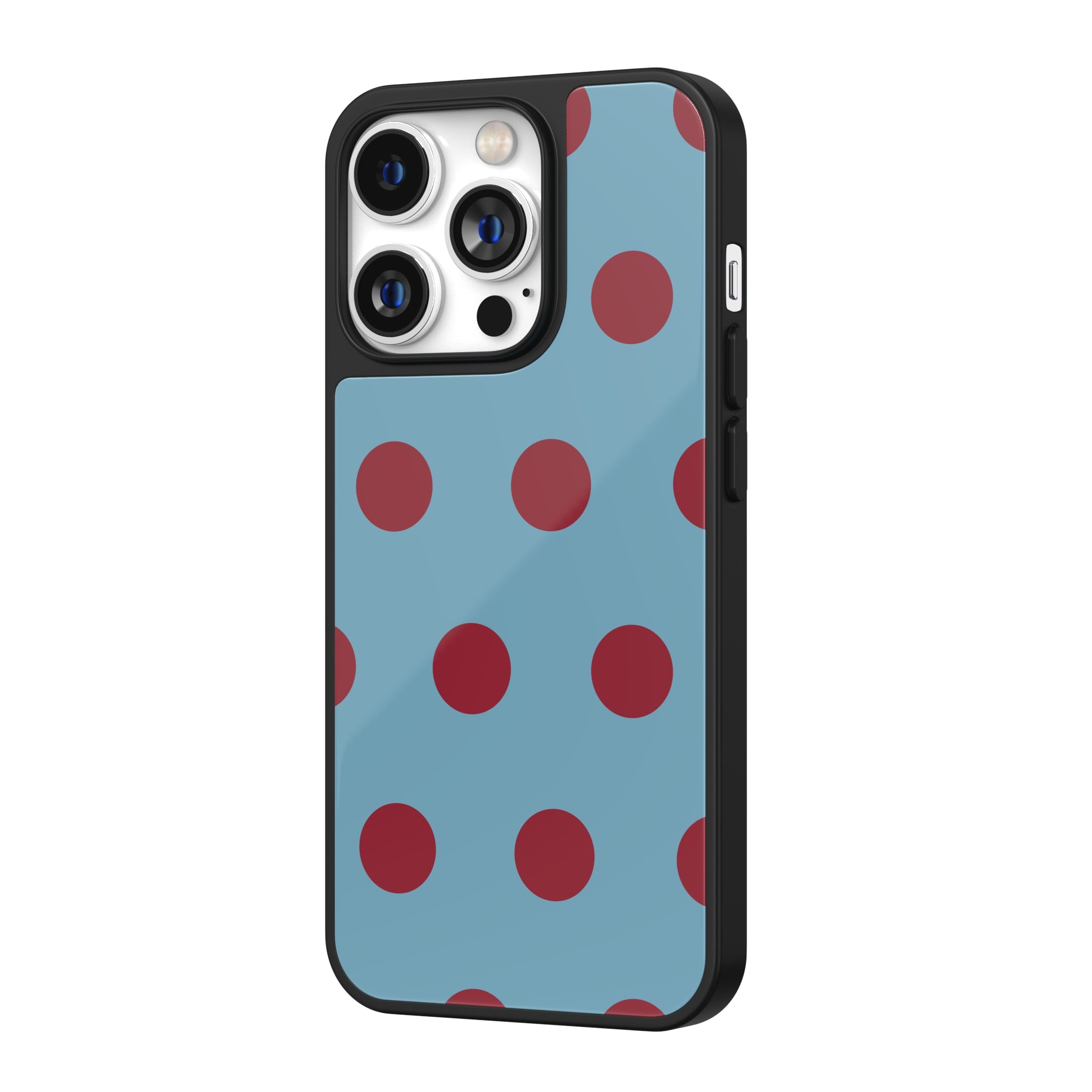 Midnight Cherry Dots iPhone Case