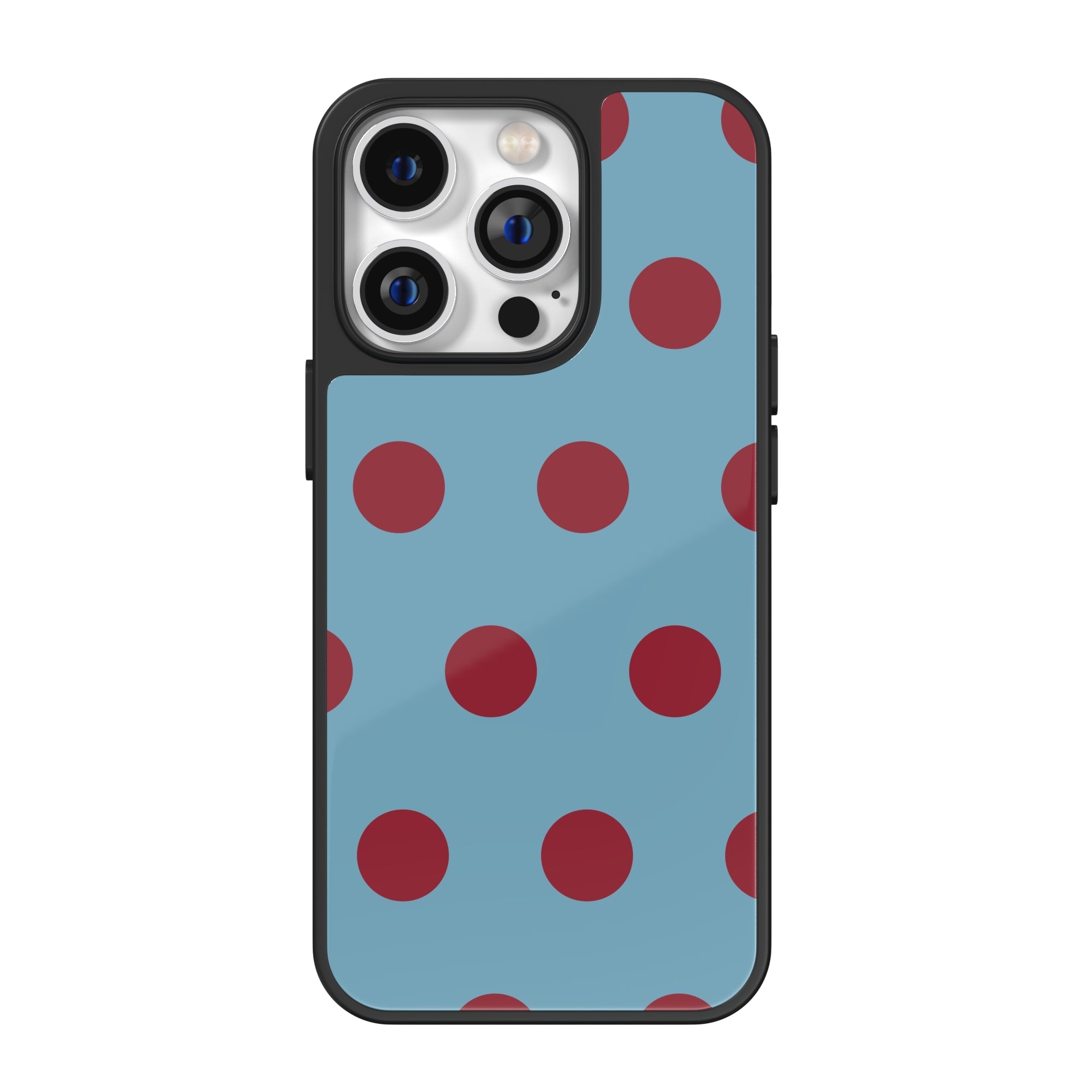Midnight Cherry Dots iPhone Case