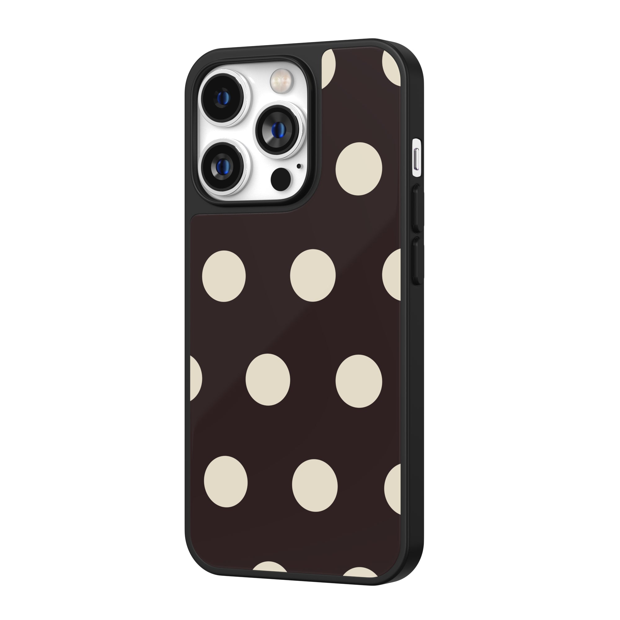 Espresso Polka Dot iPhone Case