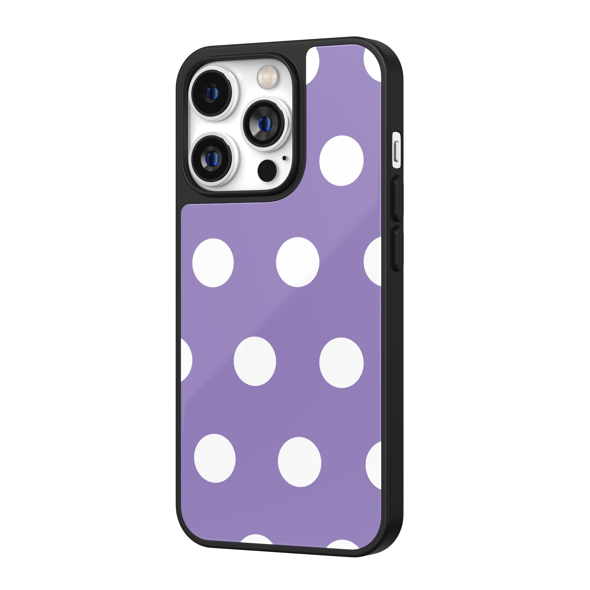 Violet Pop Dots iPhone Case