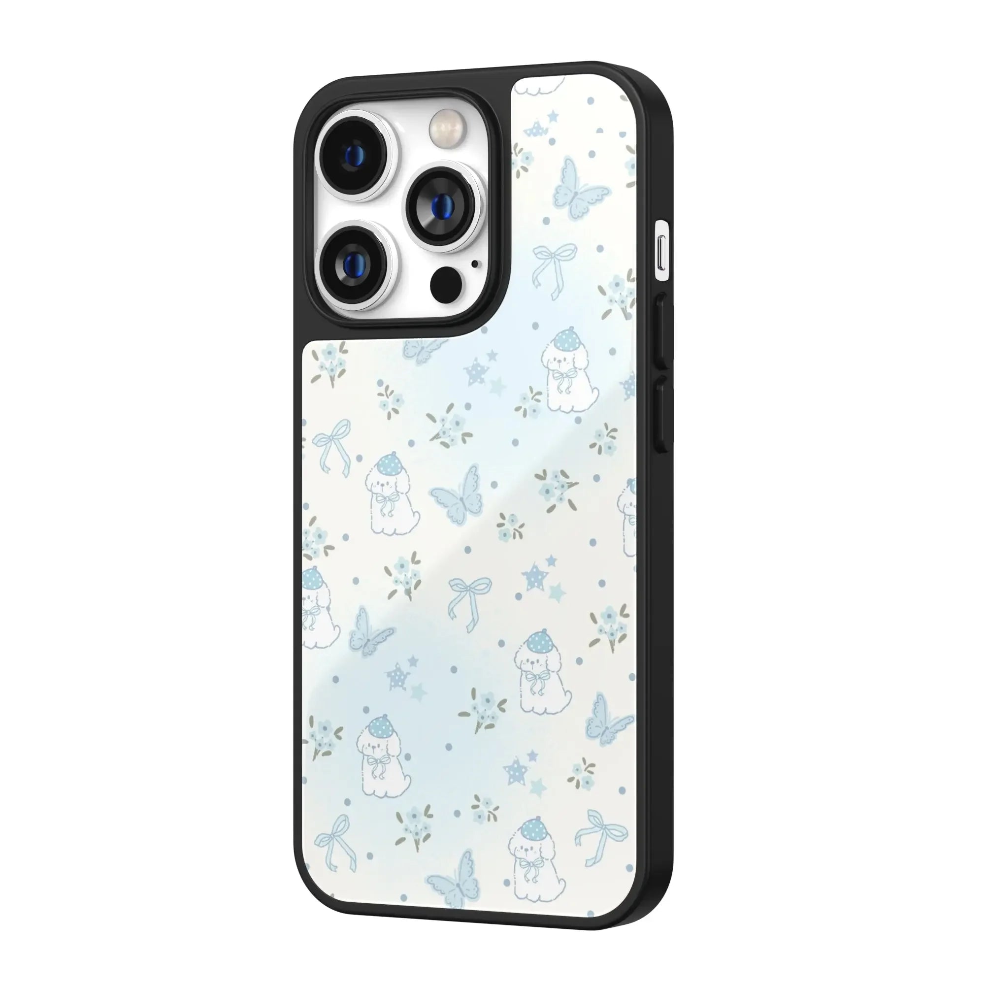 Blue Meadow Pup iPhone Case