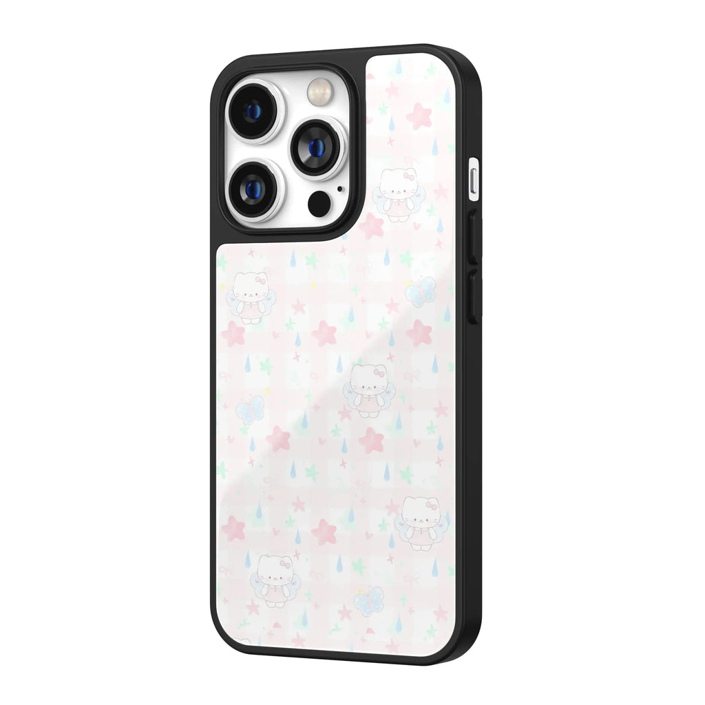 Blush Winged Kitty iPhone Case