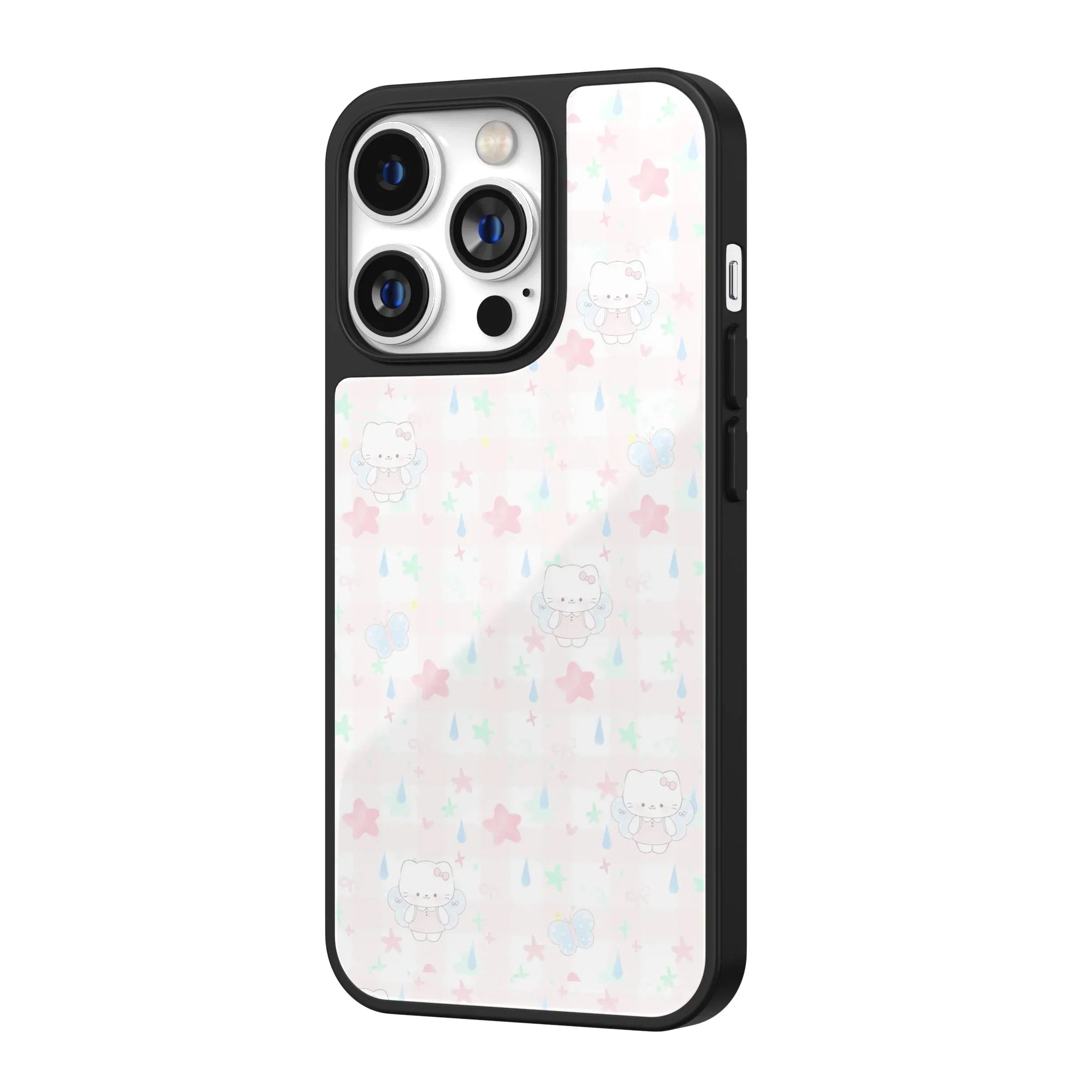 Blush Winged Kitty iPhone Case