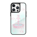 Starlit Fountain Mint Pink Fantasy iPhone Case