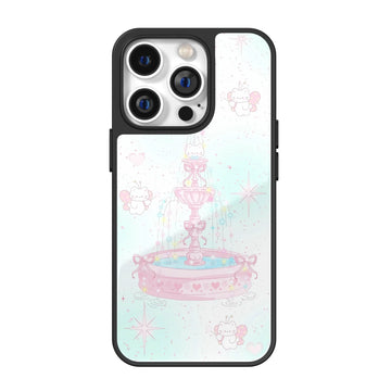 Starlit Fountain Mint Pink Fantasy iPhone Case