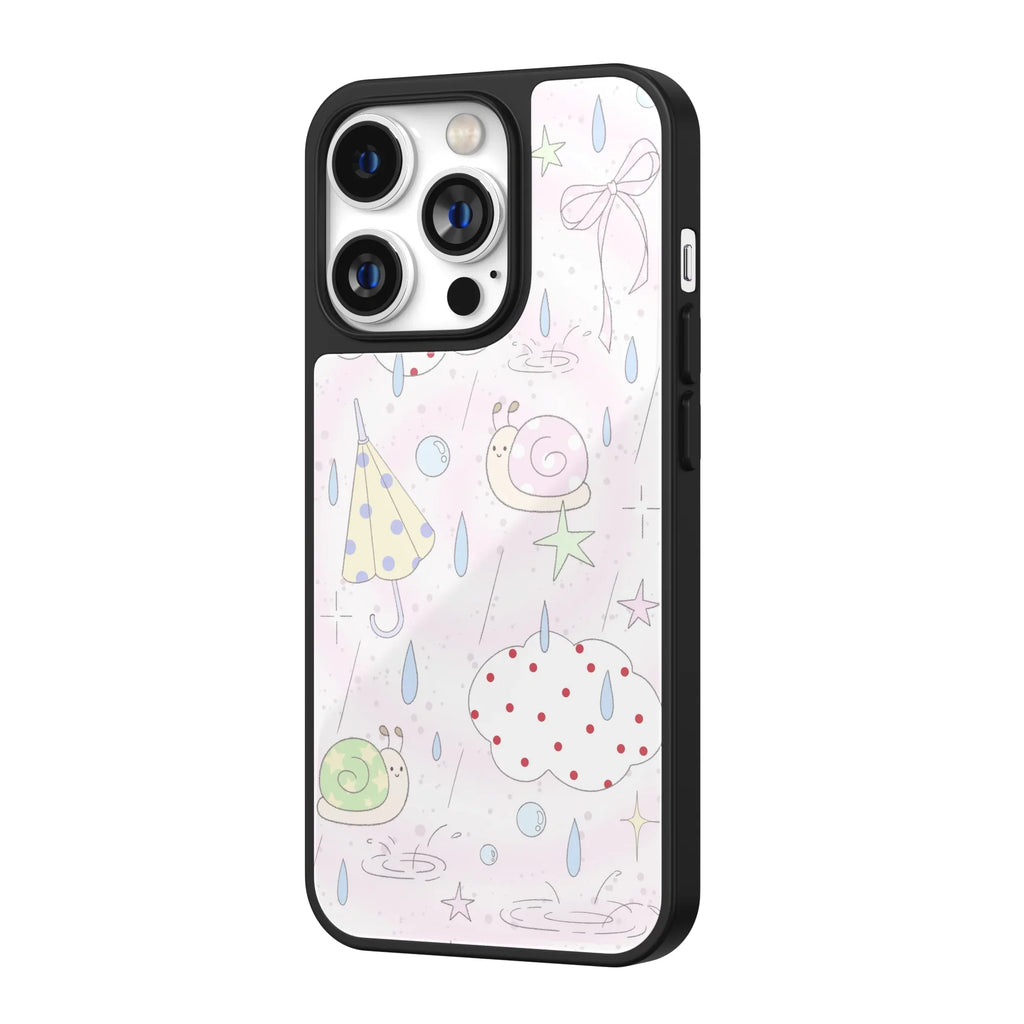 Rainy Stroll Snail iPhone Case
