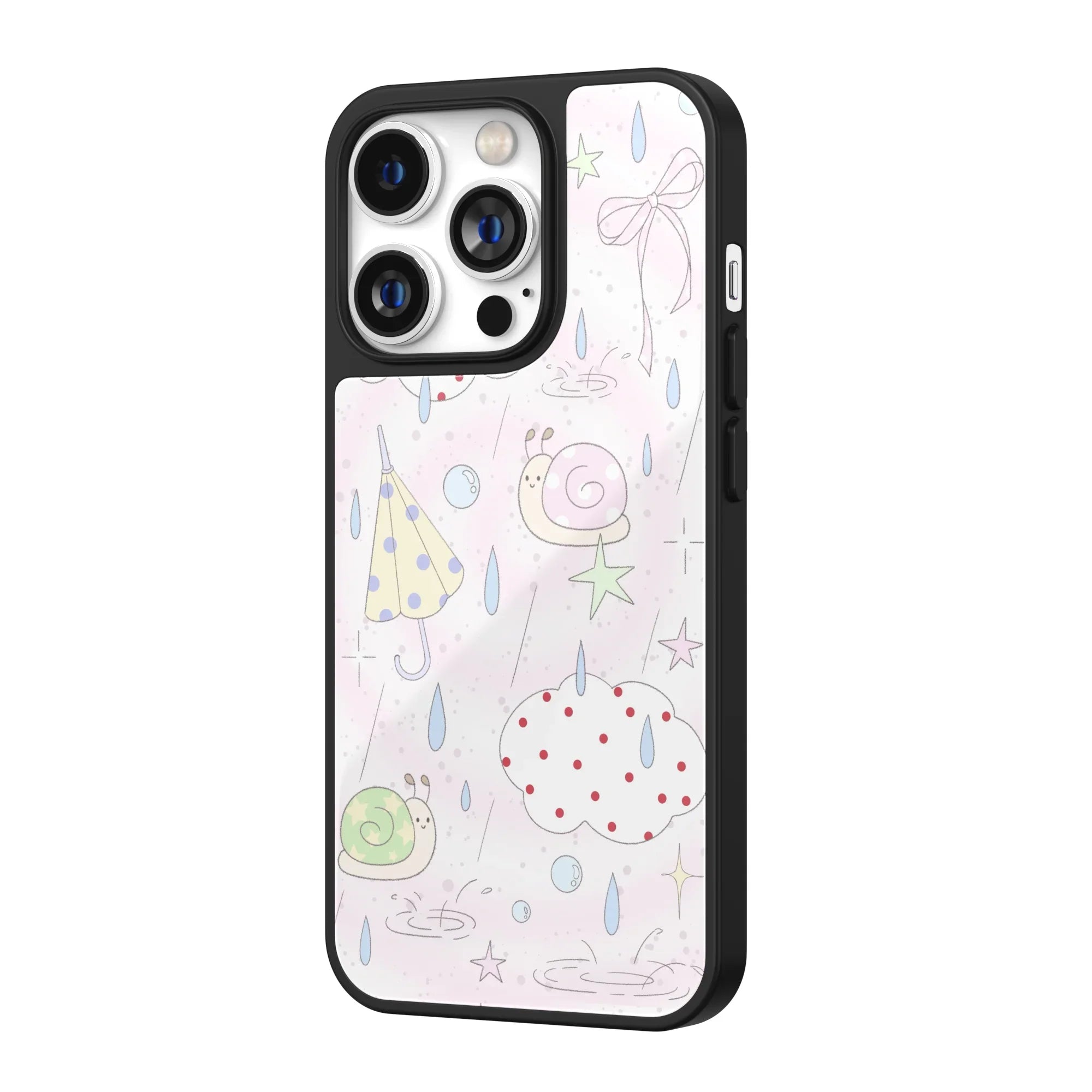 Rainy Stroll Snail iPhone Case