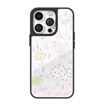 Rainy Stroll Snail iPhone Case
