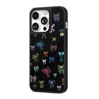 Neon Ribbon Riot Black iPhone Case