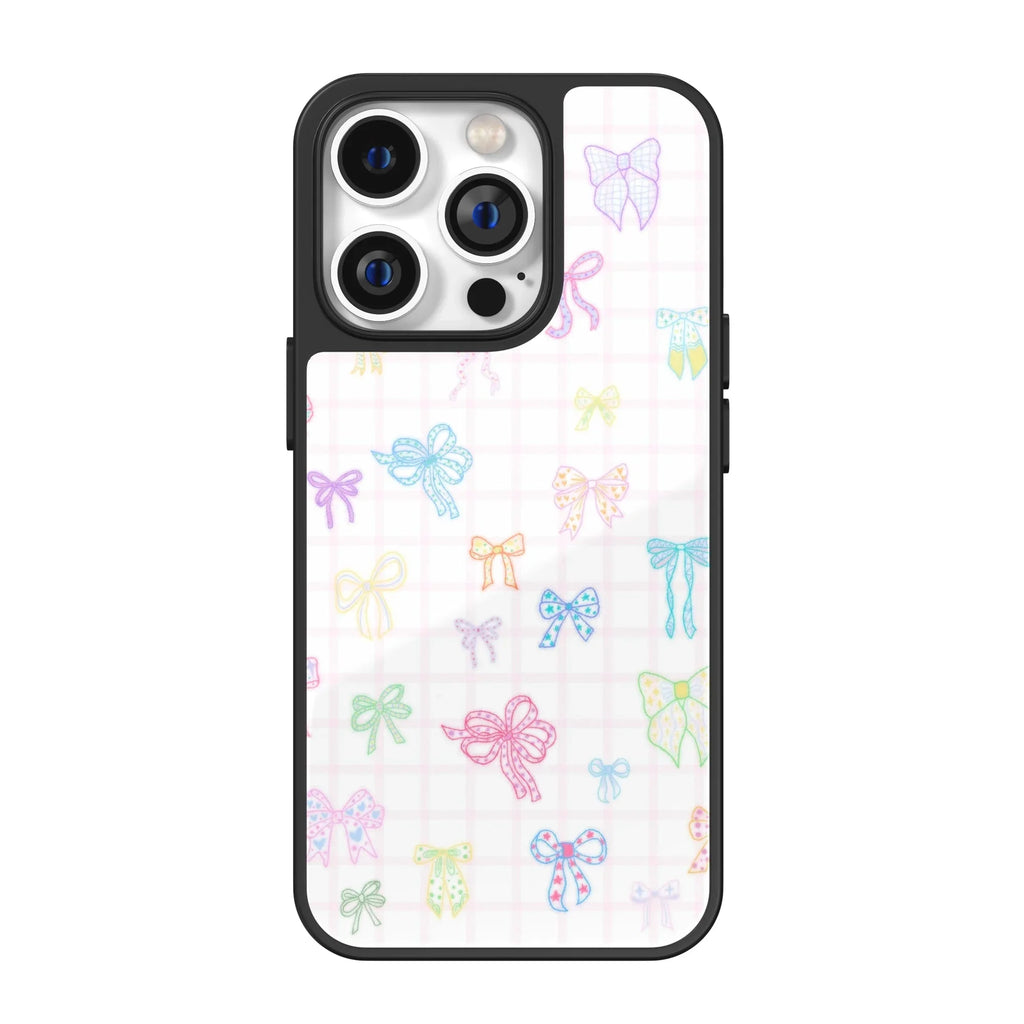 Candy Grid Ribbon Mix Pink iPhone Case