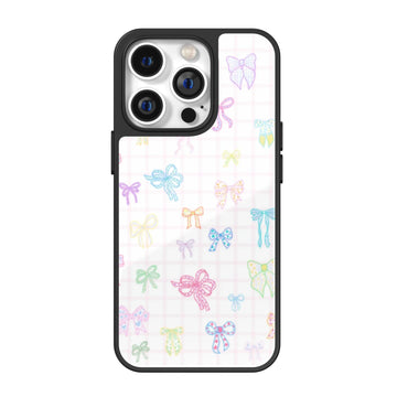 Candy Grid Ribbon Mix Pink iPhone Case