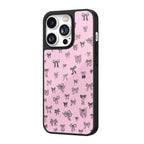 Ink Bow Scatter Pink iPhone Case