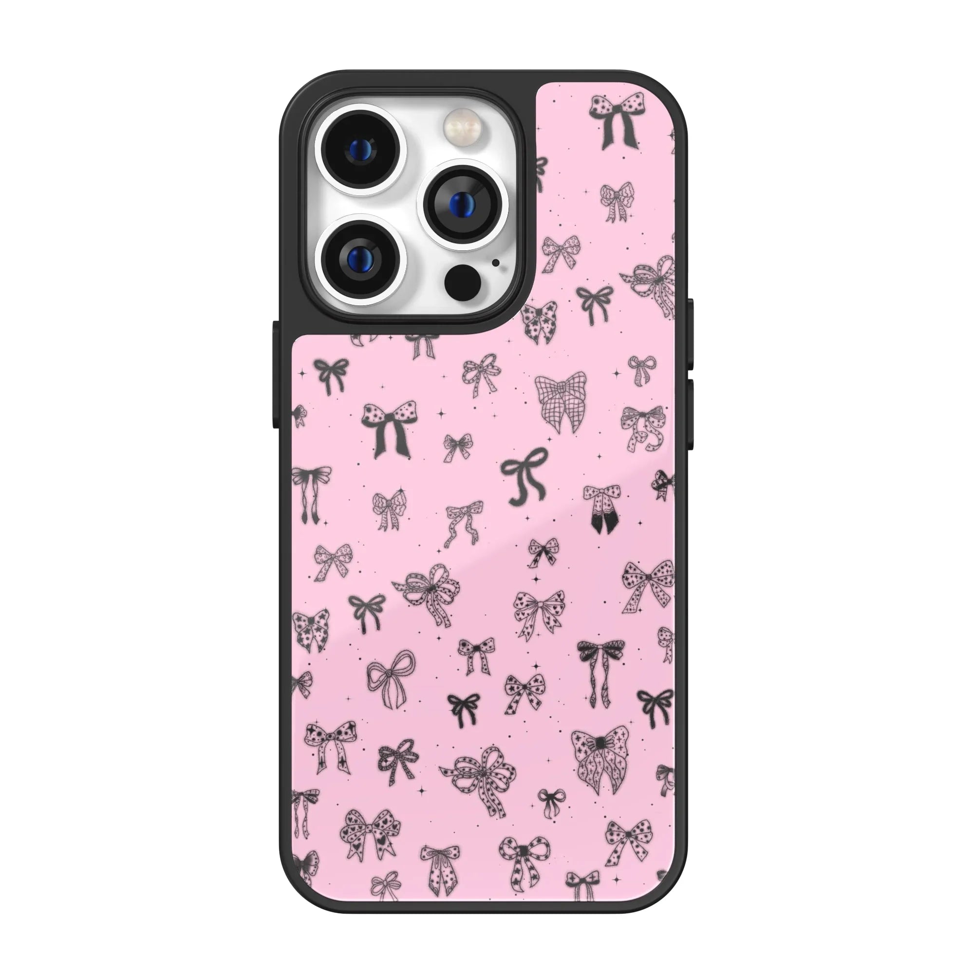 Ink Bow Scatter Pink iPhone Case