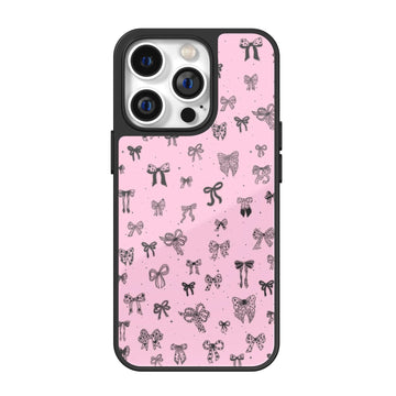 Ink Bow Scatter Pink iPhone Case