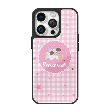 Cupid Checkmate Puppy Love iPhone Case