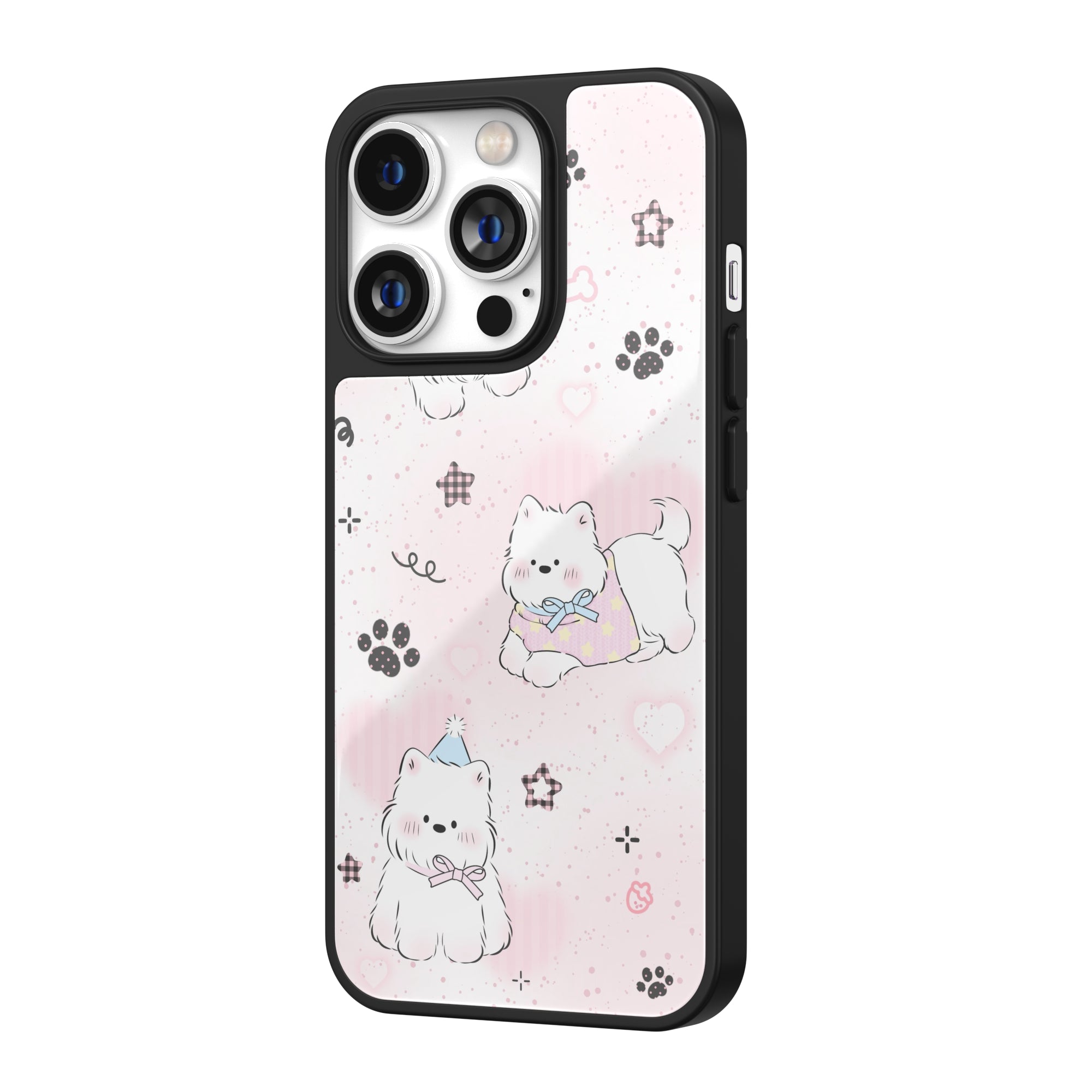 Marshmallow Pup Pink iPhone Case