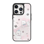Marshmallow Pup Pink iPhone Case