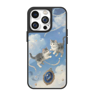 Celeste Pearls Blue iPhone Case