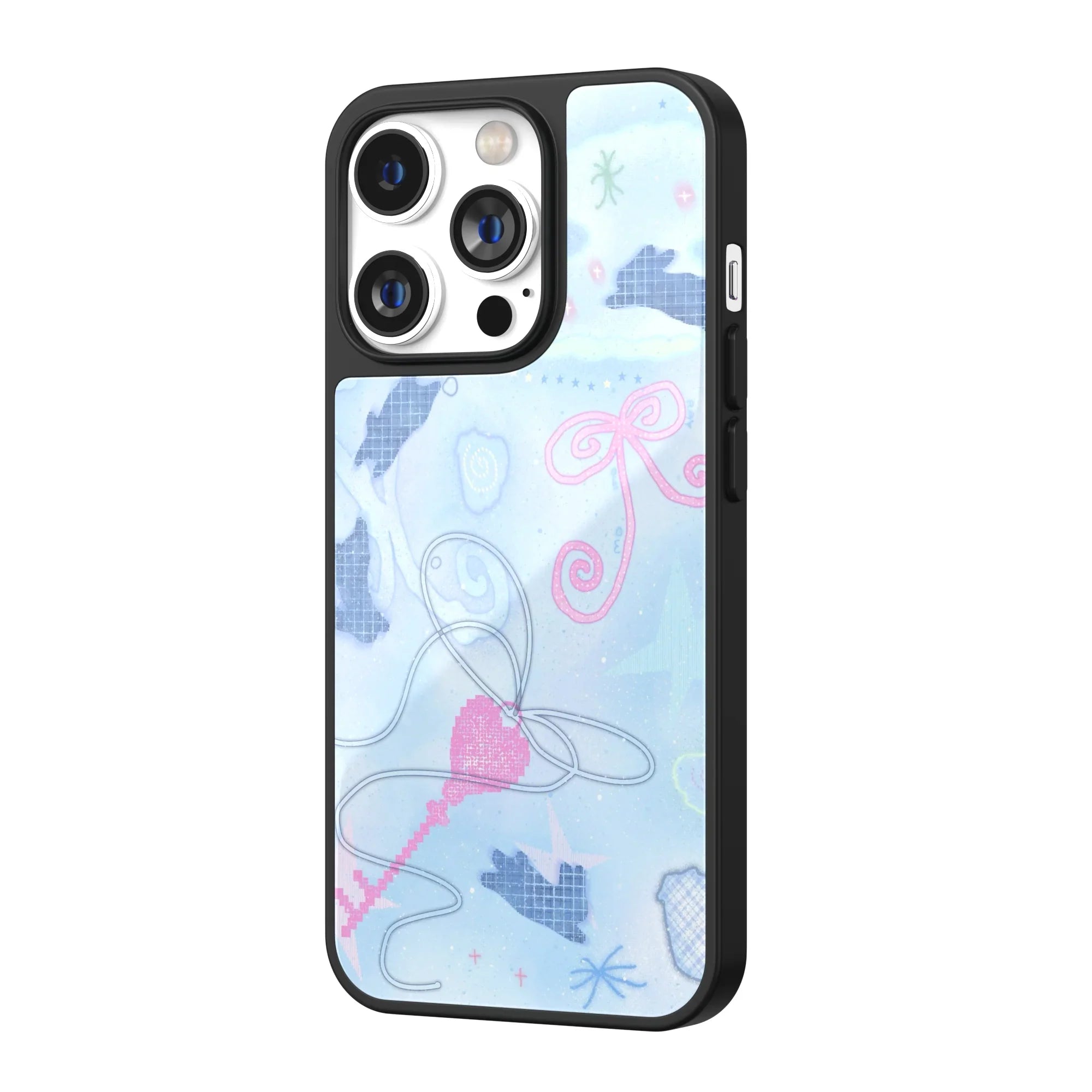 Azure Ribbon Key iPhone Case