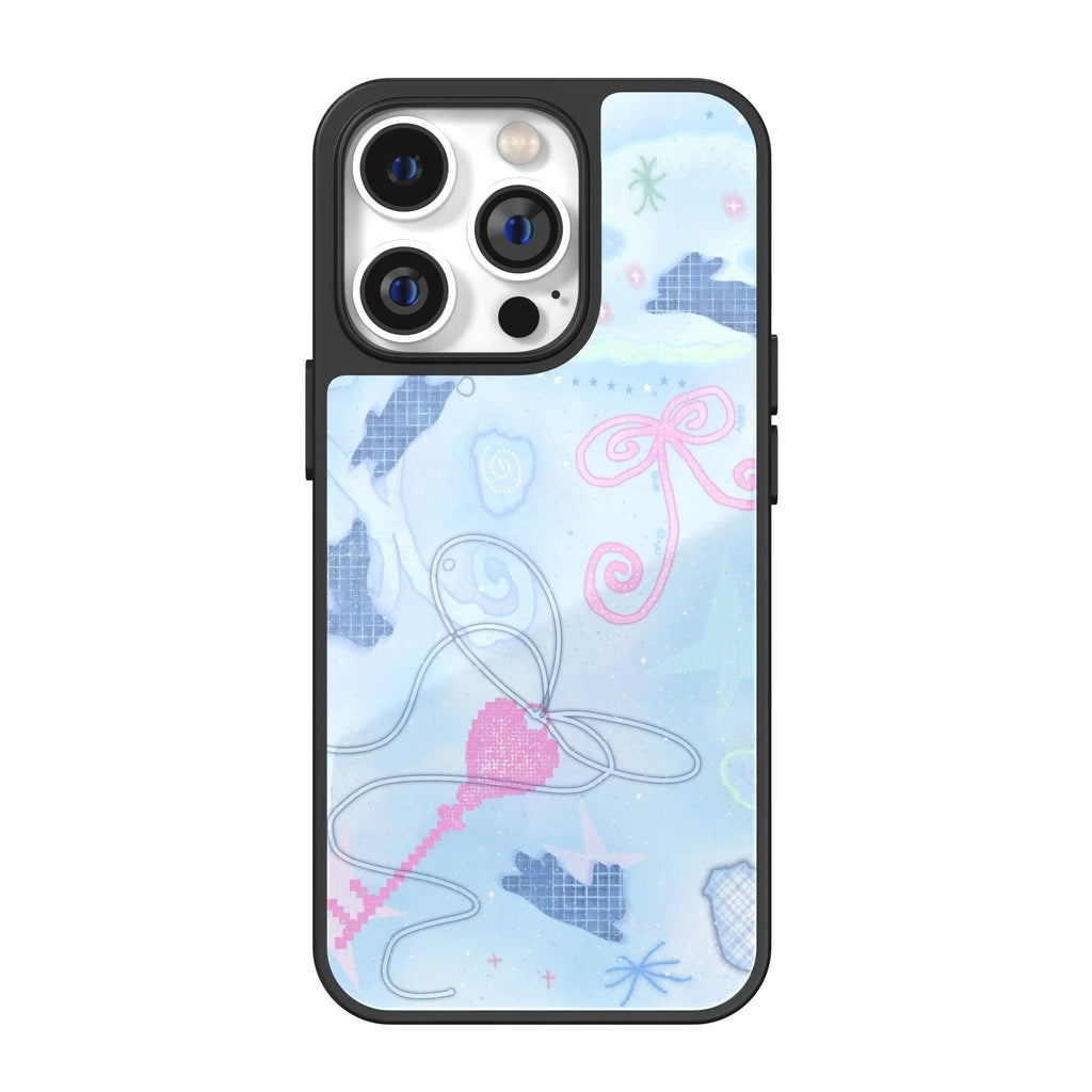 Azure Ribbon Key iPhone Case