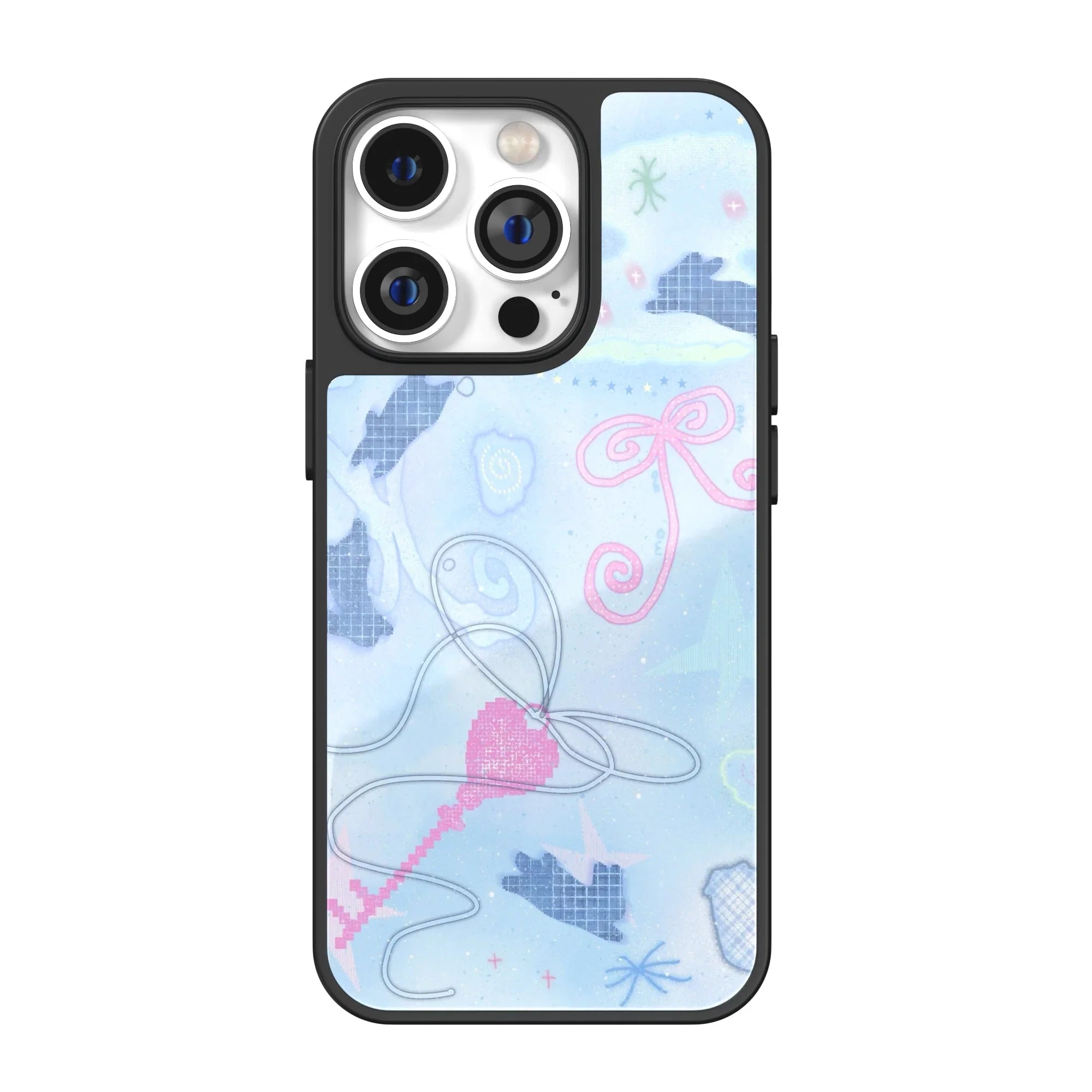 Azure Ribbon Key iPhone Case