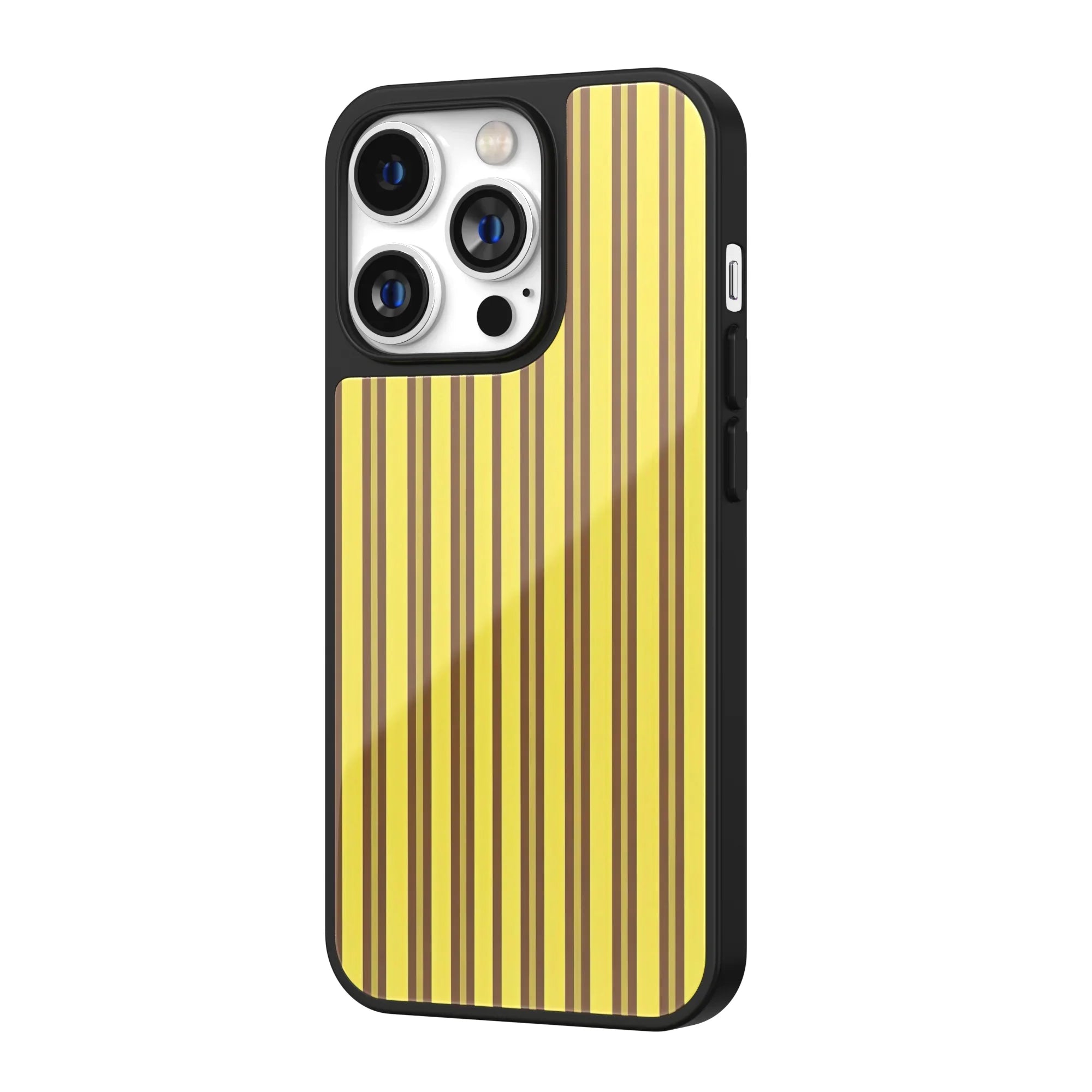 Canelé Mood Stripes Yellow iPhone Case