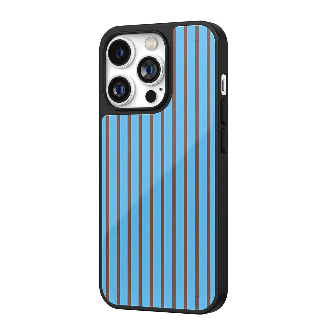 Canelé Mood Stripes Blue iPhone Case