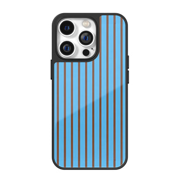 Canelé Mood Stripes Blue iPhone Case